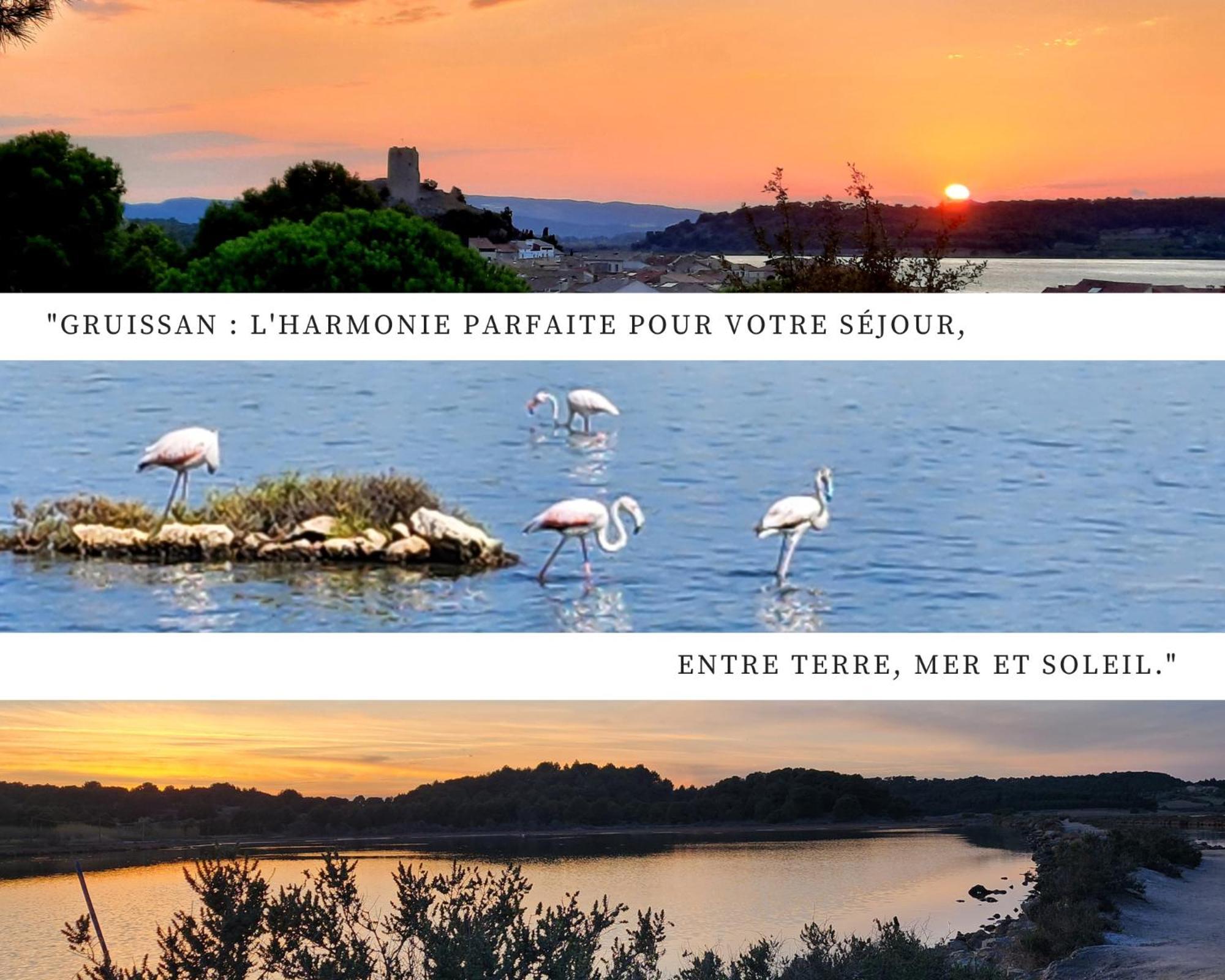 - L'Horizon Bleu - Cocon Romantique Avec Vue Mer Panoramique Грюїссан Екстер'єр фото
